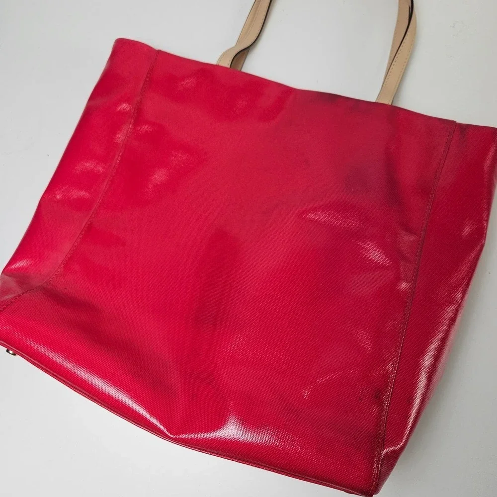 Kate Spade Fulton Street‎ Kerryn Tote Coated Fabric Hot Pink Bag Shopper Purse
